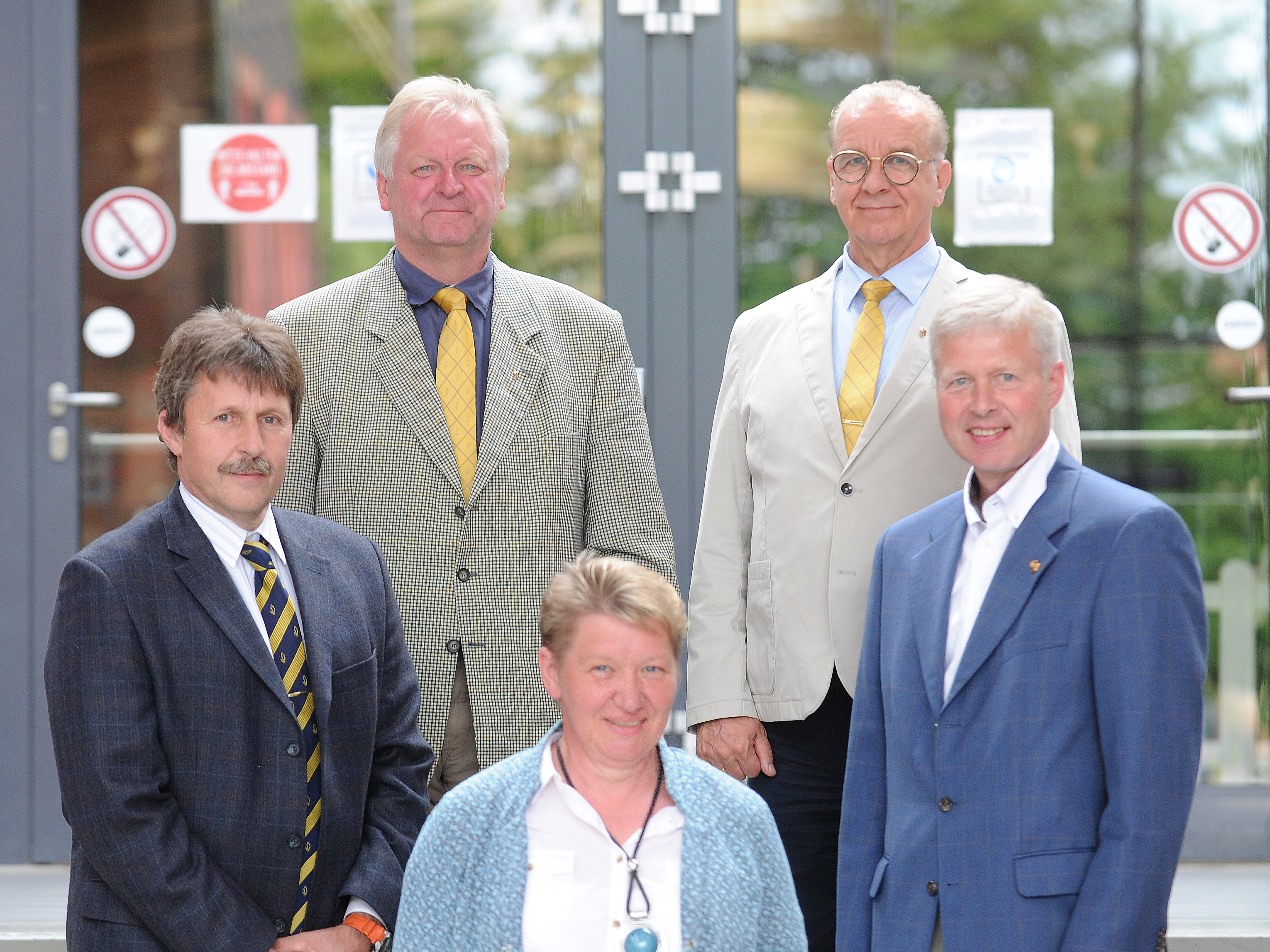 Delegierteversammlung Vorstand v.l. Torsten Kipp Joachim Glienke Sabine Kassebaum Joachim Völksen Ralf Grober